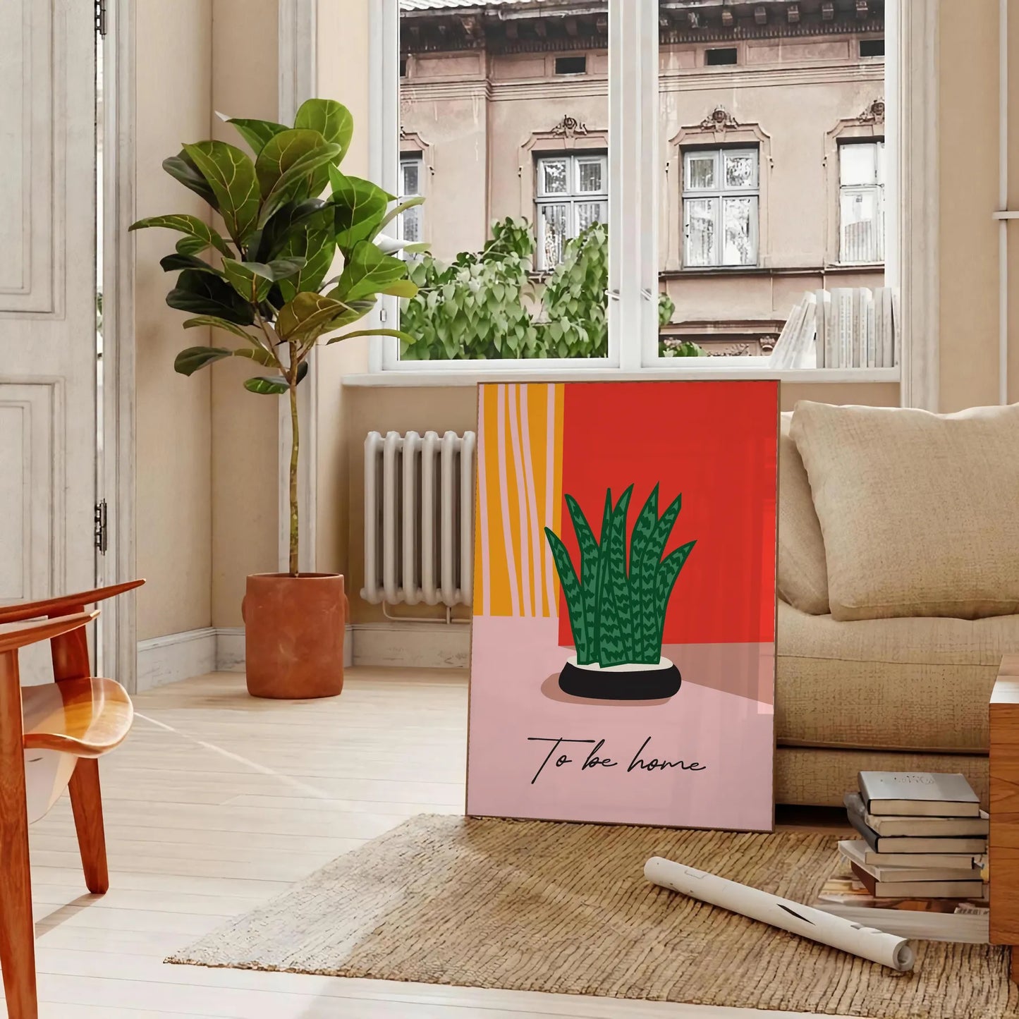 space Botanical 12 Poster vibrant green orange hues exquisite wall art perfect gift nature lovers touch elegance room sizes A4 cm A0