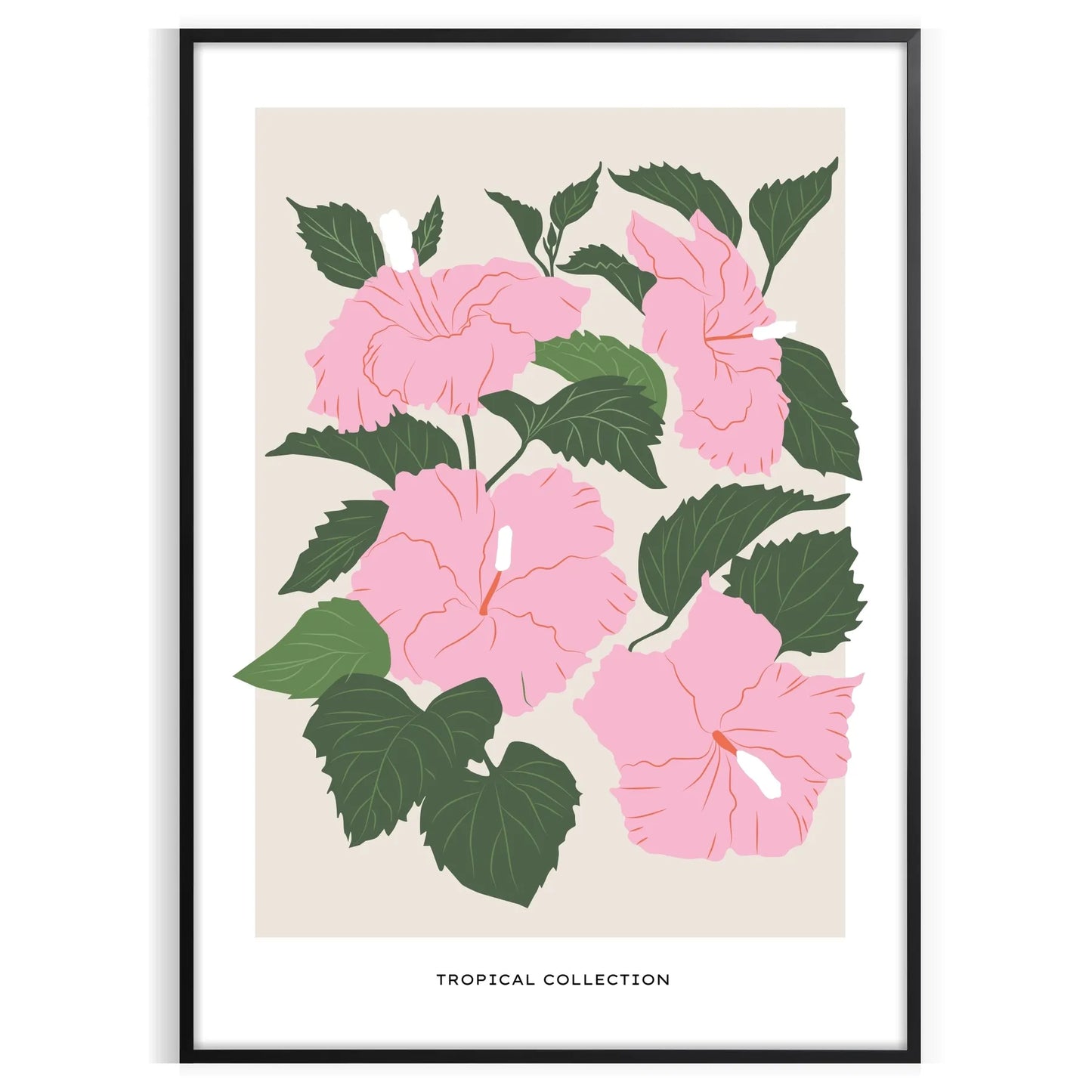 space stunning Botanical 13 poster orange gray colors exquisite print perfect wall art unique gift nature lovers standalone artwork