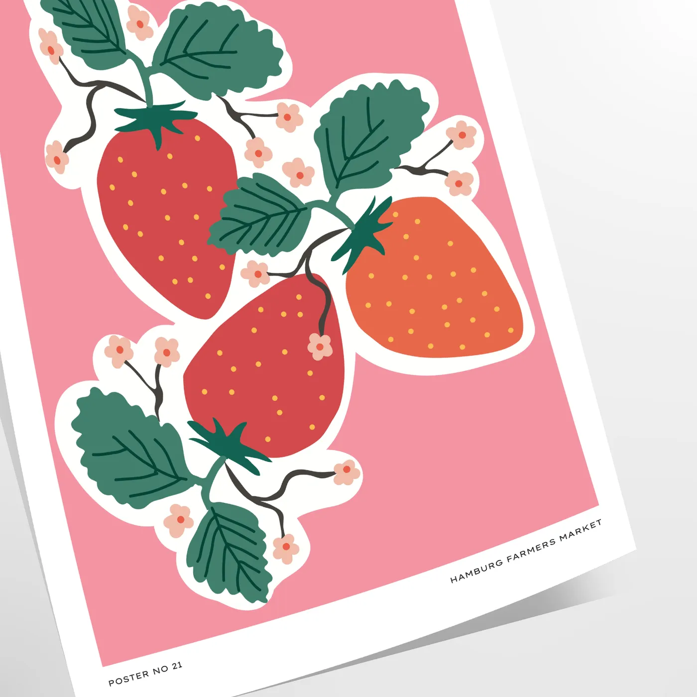 space botanical prints vintage poster vibrant orange blue hues exquisite nature art timeless touch room wall gift personal decor standalone print