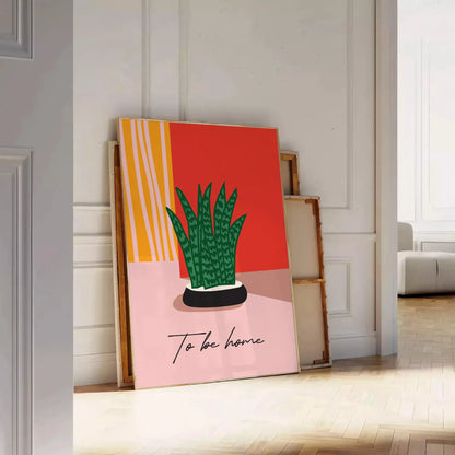 space Botanical 12 Poster vibrant green orange hues exquisite wall art perfect gift nature lovers touch elegance room sizes A4 cm A0