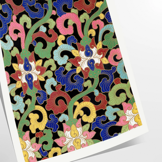 space vintage botanical prints poster stunning black green hues timeless wall art captures nature beauty perfect gift room exquisite artwork standalone print